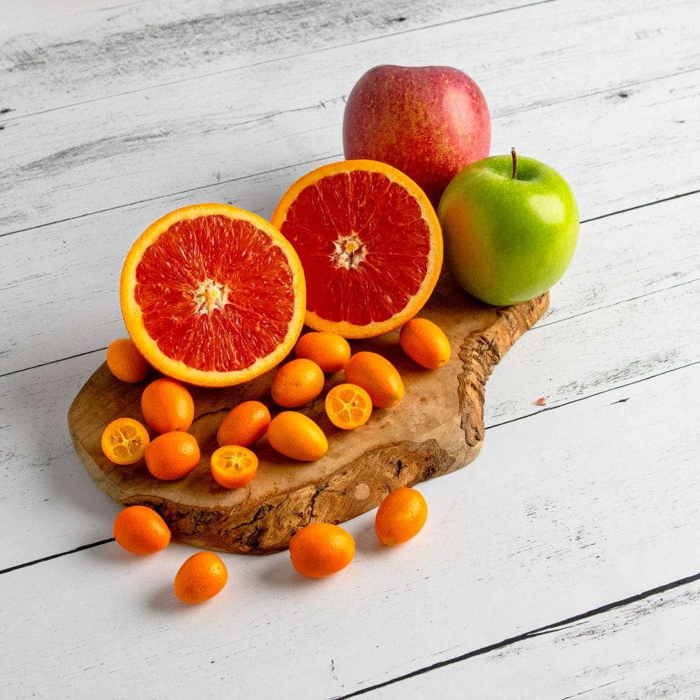 Bountiful Harvest Fruit & Wine Basket - Image 4