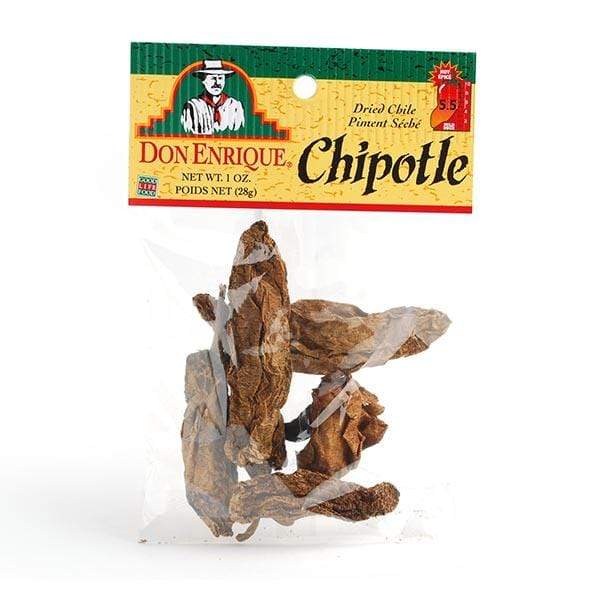 Dried Chipotle Peppers (Chile Chipotle - Don Enrique<sup>®</sup> Brand)