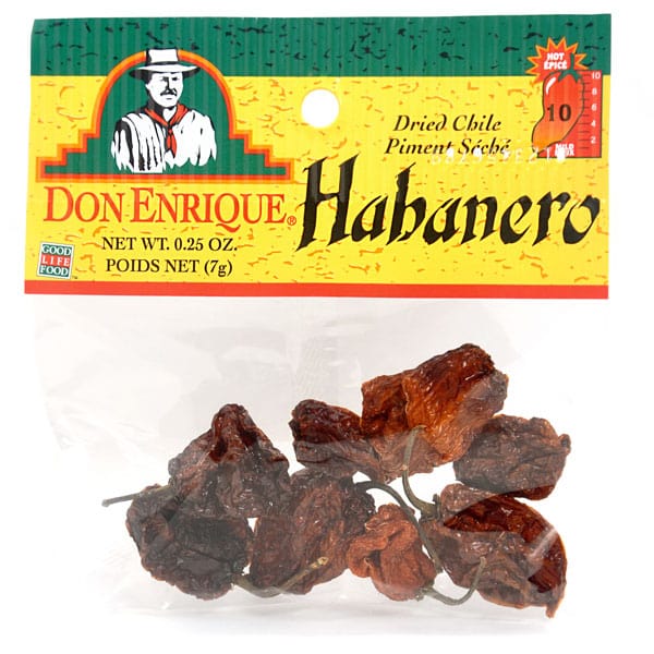 Dried Habanero Peppers