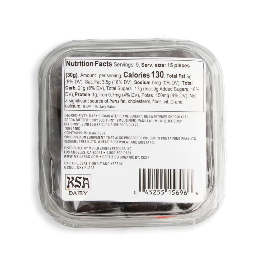 Organic Snax™ Dark Chocolate Covered Raisins - Image 3
