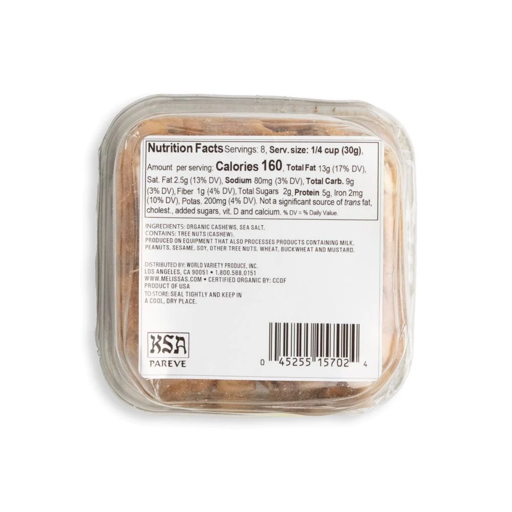 Organic Snax™ Dry Roasted & Salted Cashews - Image 3