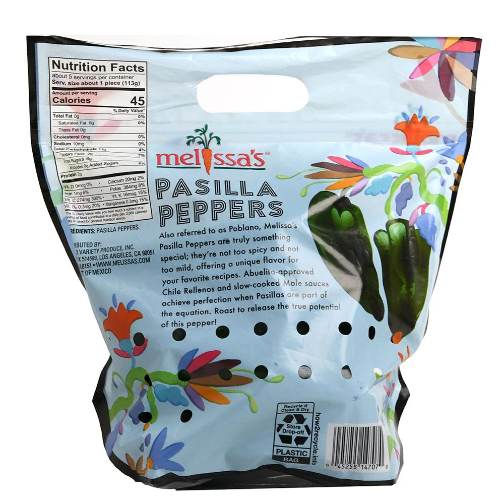 Fresh Pasilla Peppers (Poblano) - Image 2